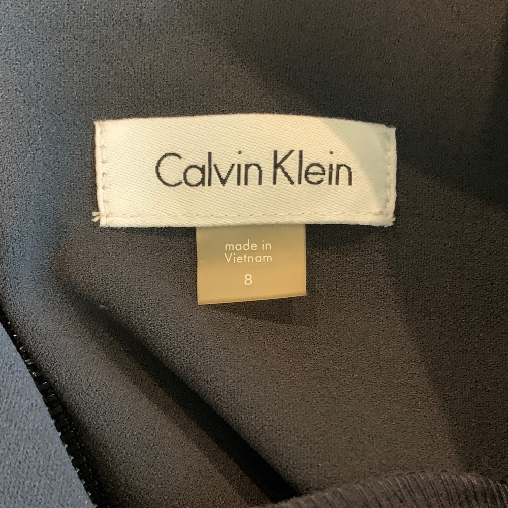 Calvin Klein Charcoal Grey Long Sleeve Dress - Picture 2 of 6